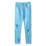 Chrome Hearts Denim Light Blue Jeans