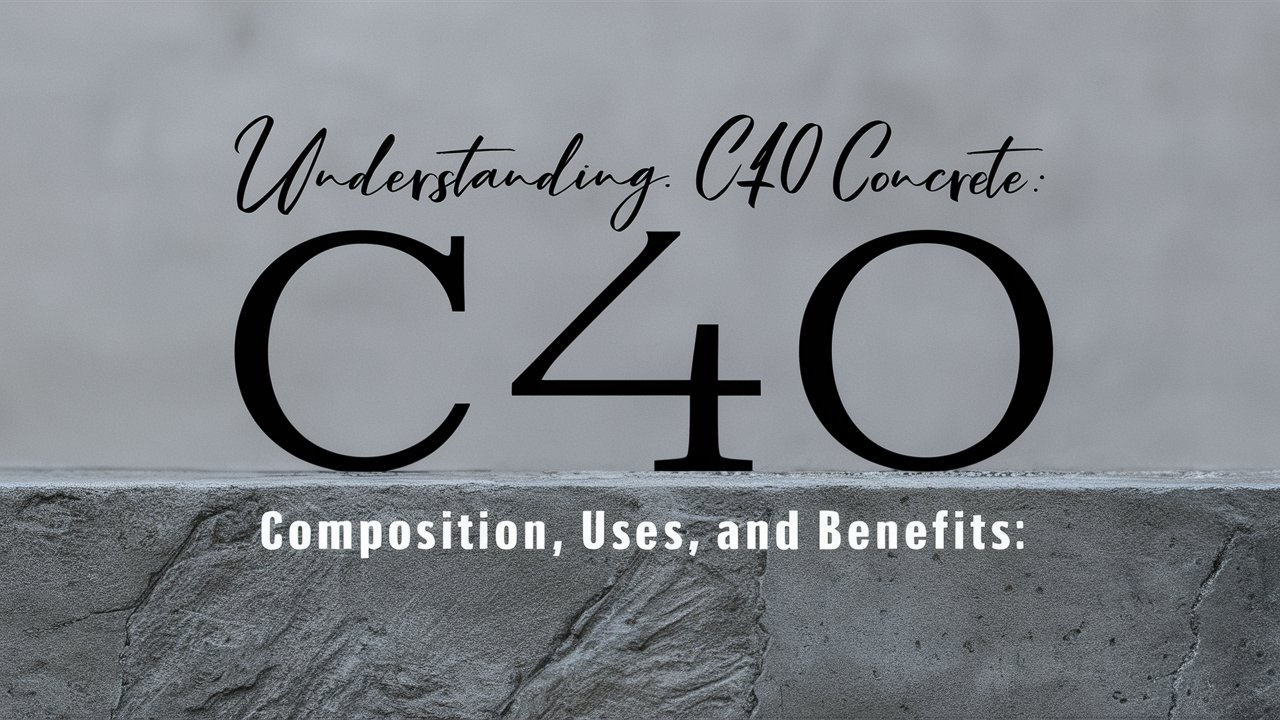 Understanding C40 Concrete: Composition, Uses, and Benefits